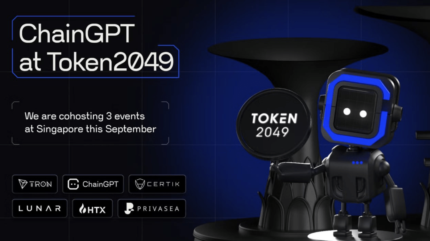 ChainGPT Leads Web3-AI at Token2049 Singapore: Collaborating with Tron, Certik, and More!